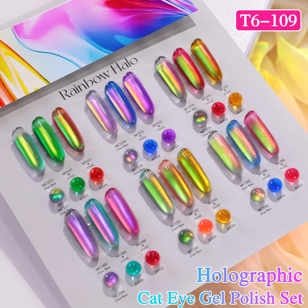 Double Rhythm Cat Eye Gel Nail Polish Set packaging