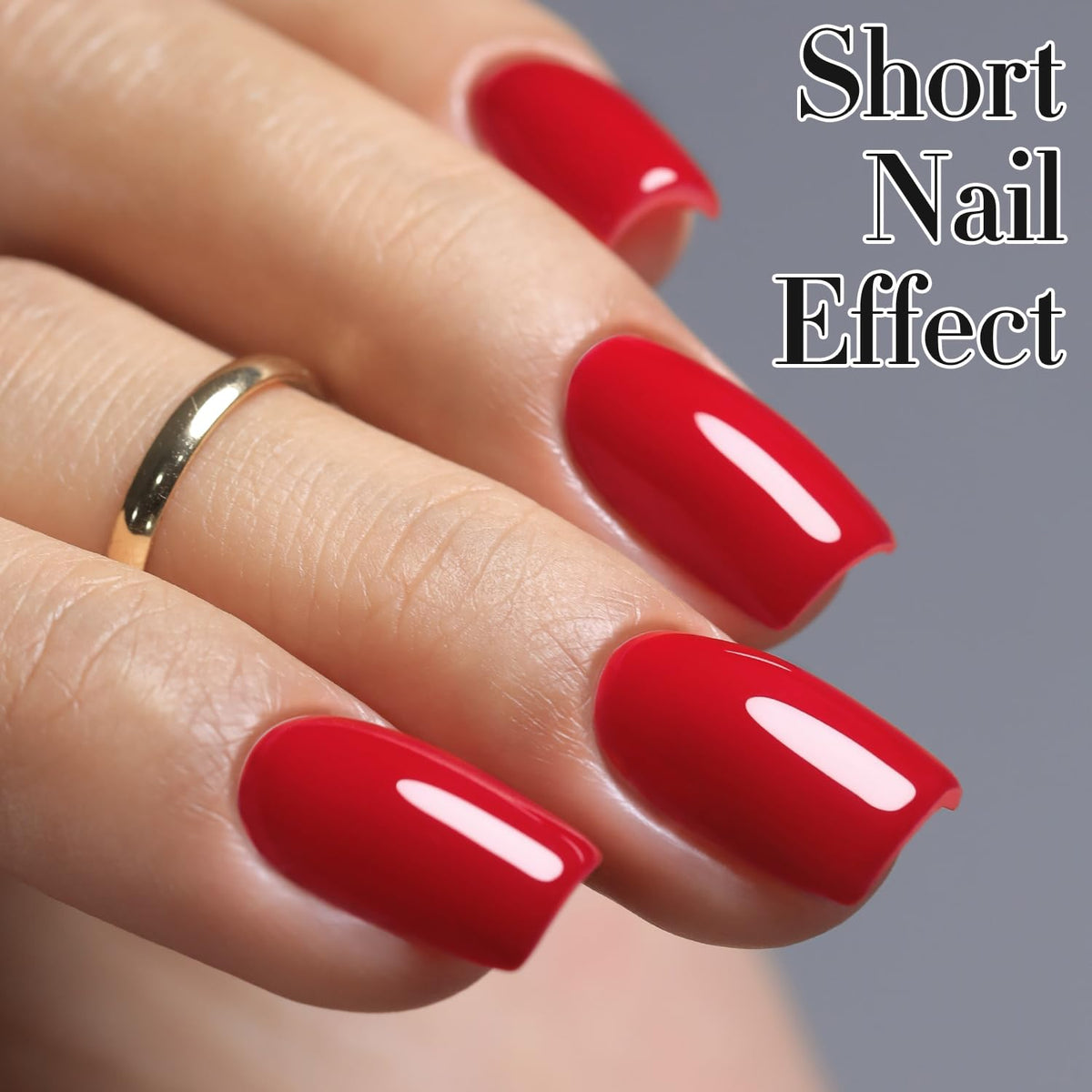 Double Rhythm Gel Nail Polish 15ML Red-A1399 bottle with cap