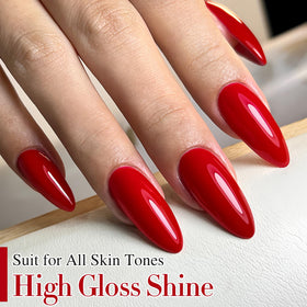 Double Rhythm Gel Nail Polish 15ML Red-A1399 swatch on nail