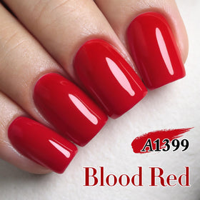 Double Rhythm Gel Nail Polish 15ML Red-A1399 with UV lamp