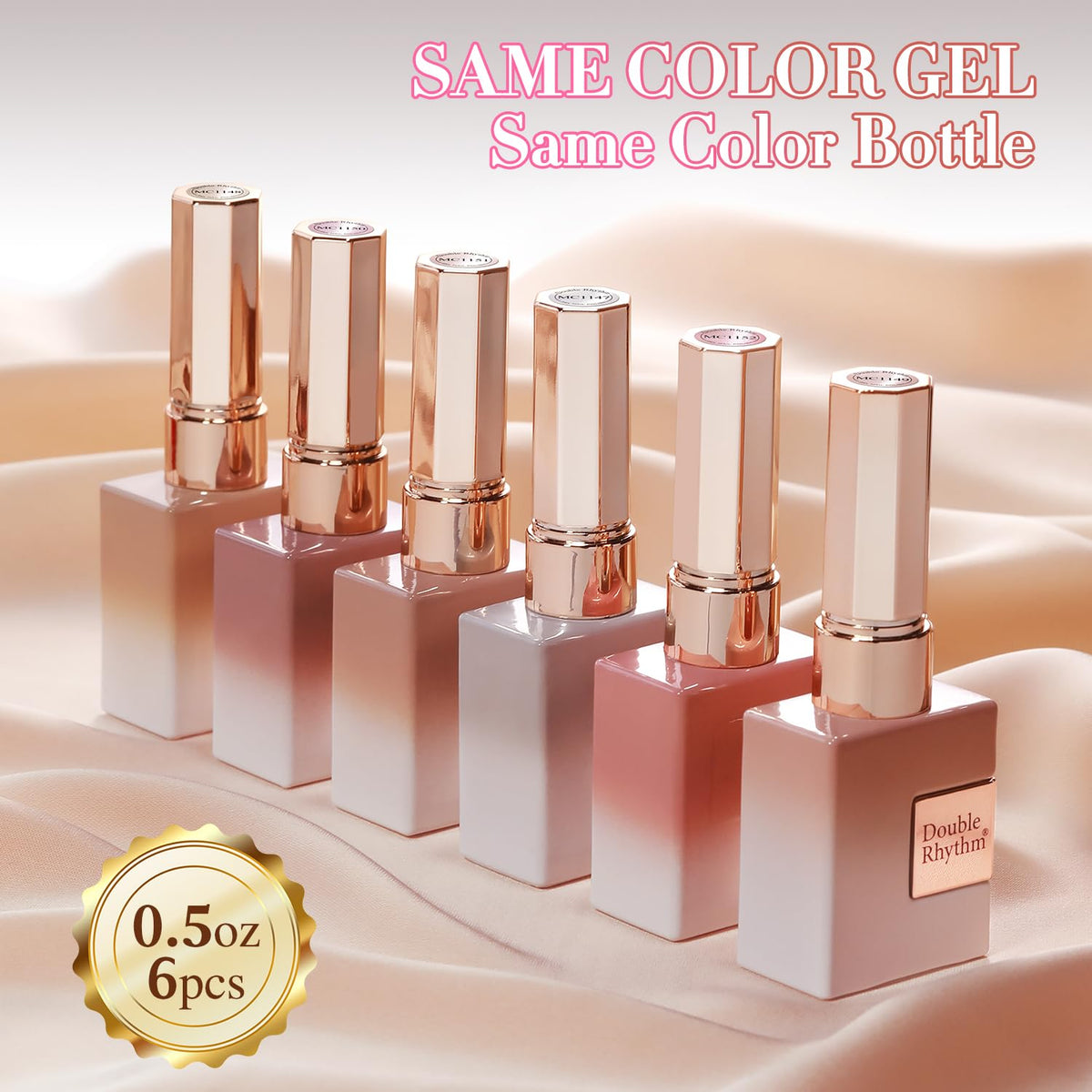 Double Rhythm Gel Nail Polish application on nails