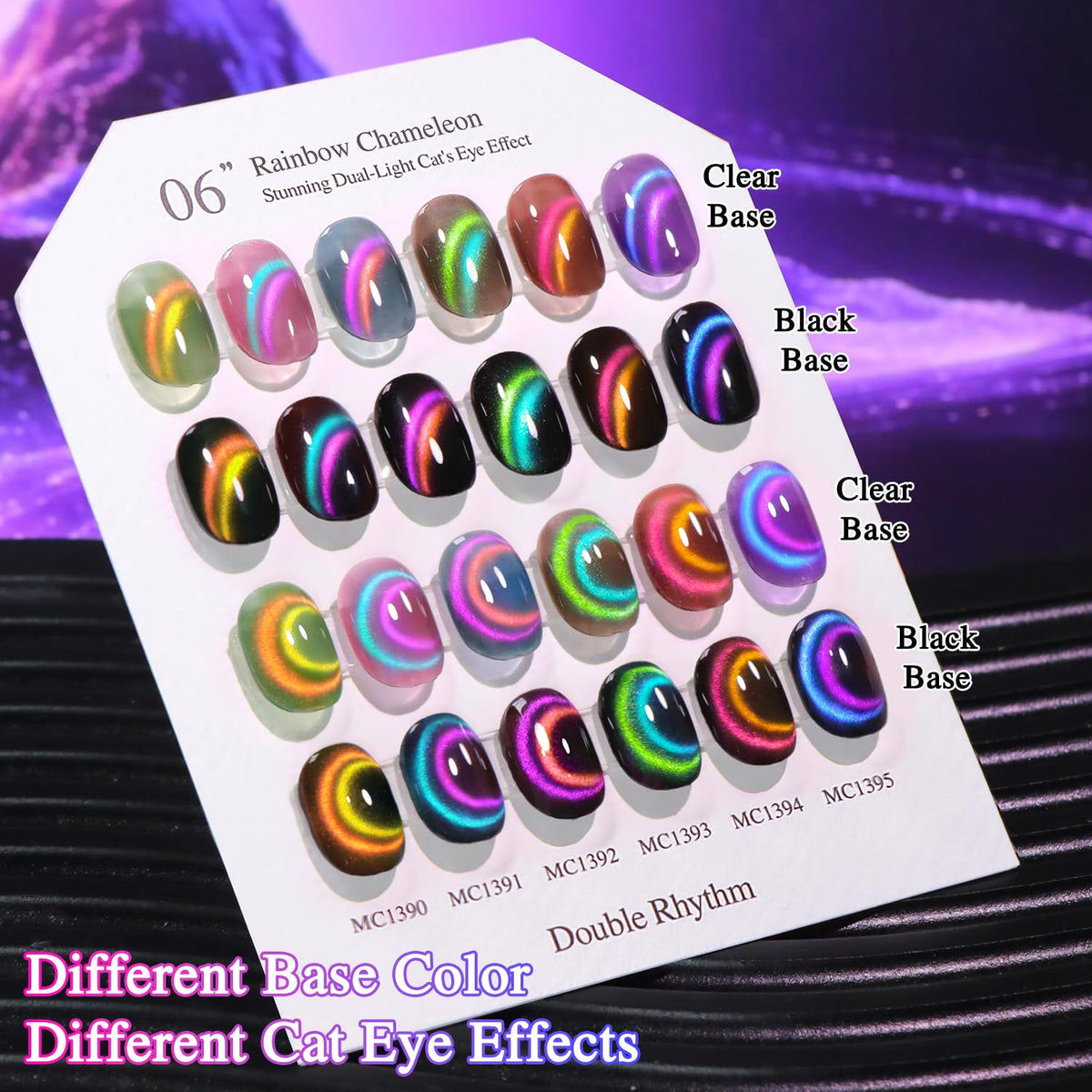 Double Rhythm Gel Nail Polish application process with lamp