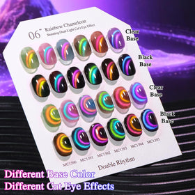 Double Rhythm Gel Nail Polish application process with lamp