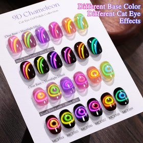 Double Rhythm Gel Nail Polish application process with LED lamp