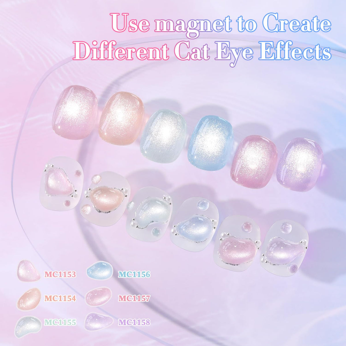 Double Rhythm Gel Nail Polish application process with UV lamp