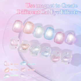 Double Rhythm Gel Nail Polish application process with UV lamp