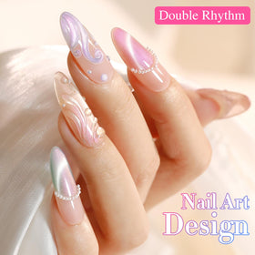 Double Rhythm Gel Nail Polish bottle with brush