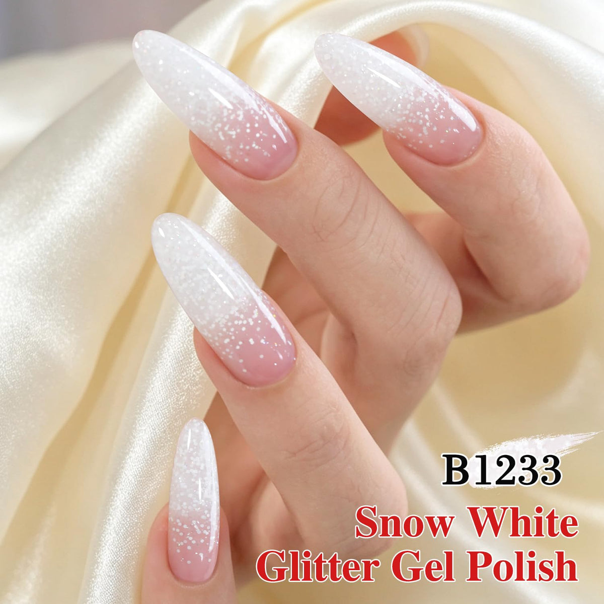 Double Rhythm Gel Nail Polish bottle with glitter close-up