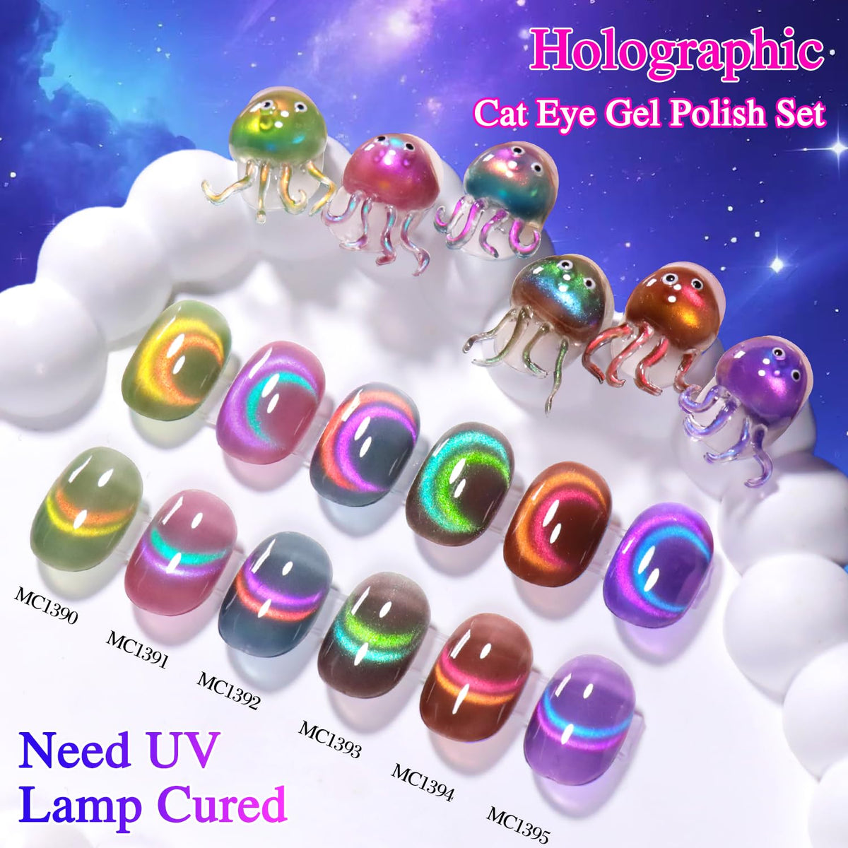 Double Rhythm Gel Nail Polish bottle with holographic effect