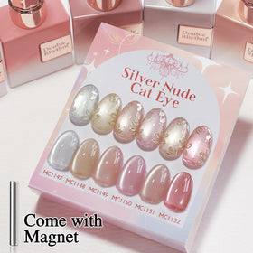 Double Rhythm Gel Nail Polish bottles with a glitter finish