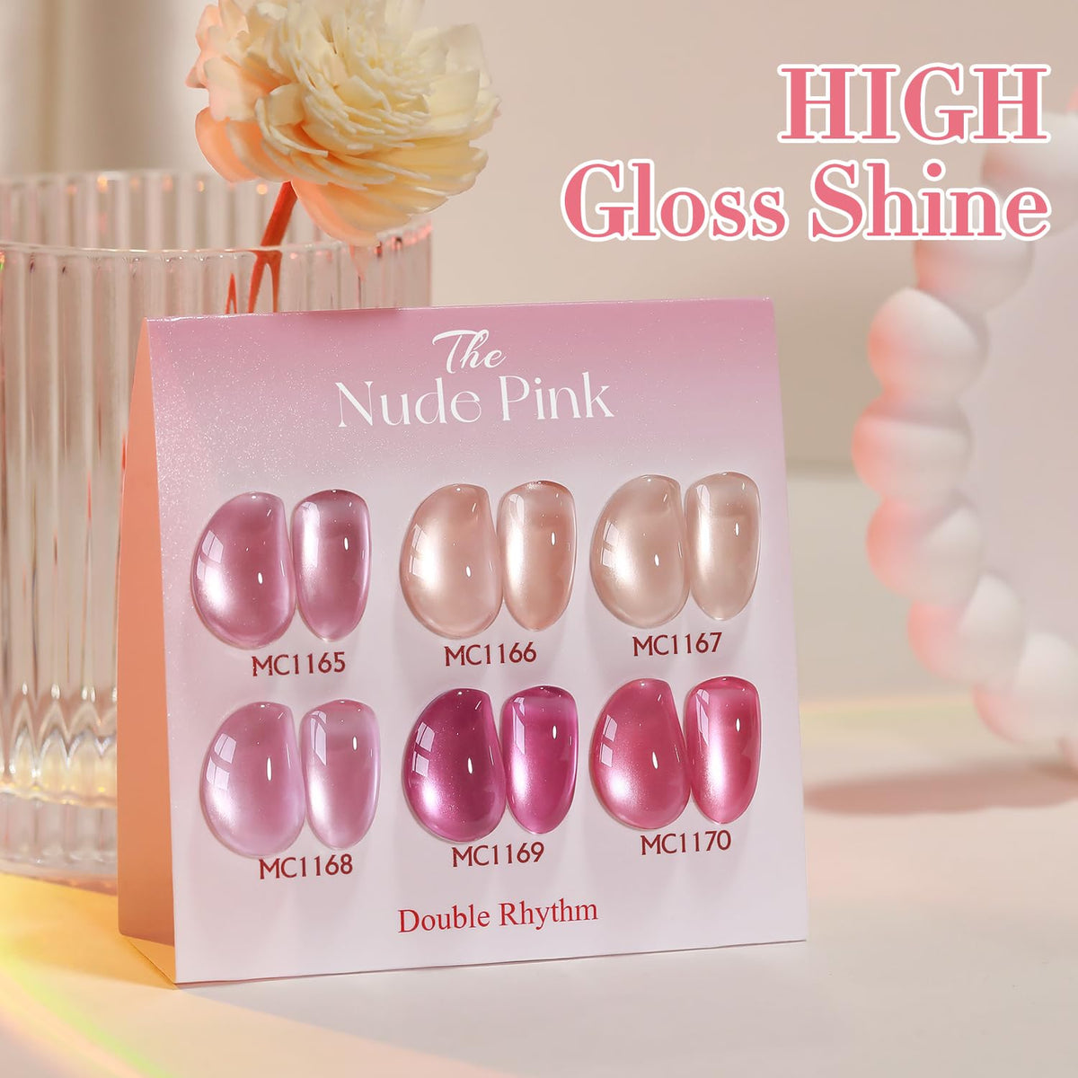 Double Rhythm Gel Nail Polish in use on manicured nails
