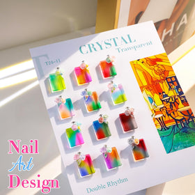 Double Rhythm gel nail polish kit with base coat and top coat