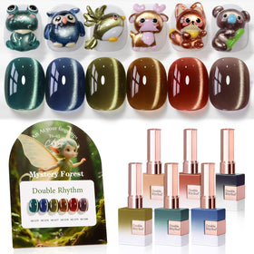 Double Rhythm Gel Nail Polish Set 6 Pcs in packaging
