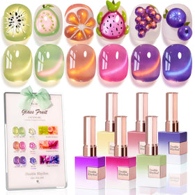 Double Rhythm Gel Nail Polish Set 6 Pcs in packaging