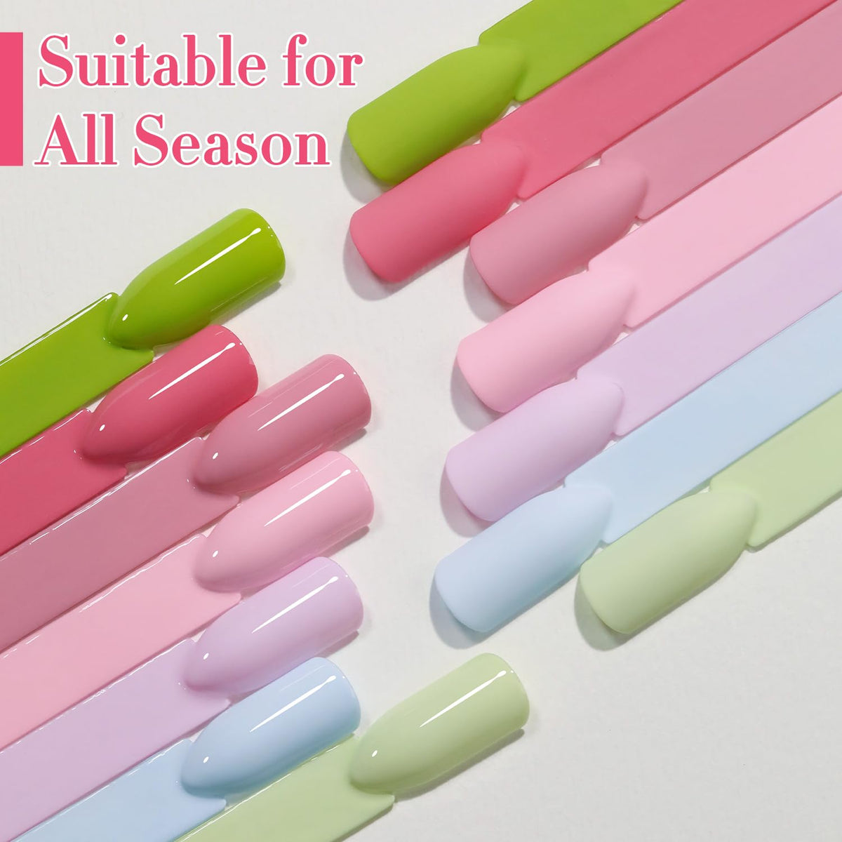 Double Rhythm Gel Nail Polish Set displayed with nail art tools