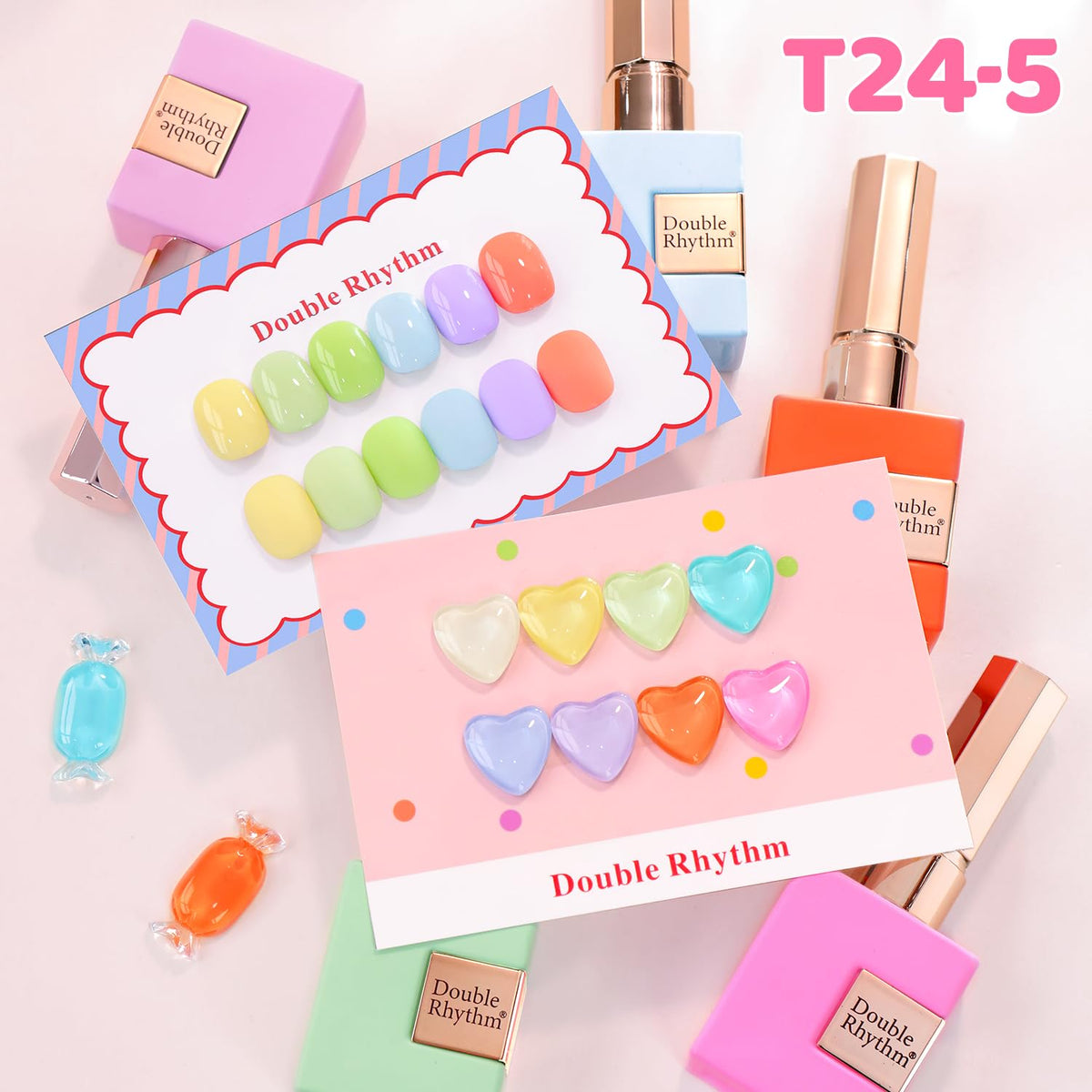 Double Rhythm Gel Nail Polish Set in a lifestyle scene
