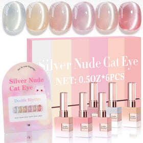 Double Rhythm Gel Nail Polish Set of 6 bottles in various shades