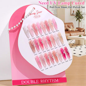 Double Rhythm Gel Nail Polish Set packaging and included accessories