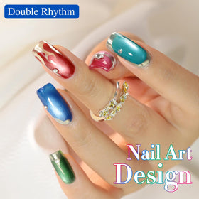 Double Rhythm Gel Nail Polish Set packaging front view