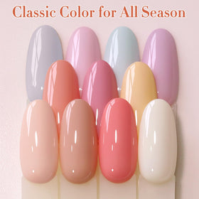 Double Rhythm gel nail polish set packaging with 28 pieces