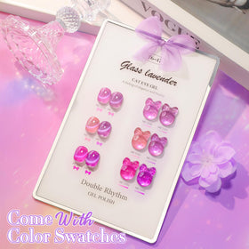 Double Rhythm Gel Nail Polish Set showing all six colours