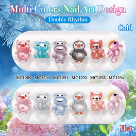 Double Rhythm Gel Nail Polish Set with colour swatches