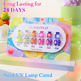 Double Rhythm Gel Nail Polish Set with UV lamp