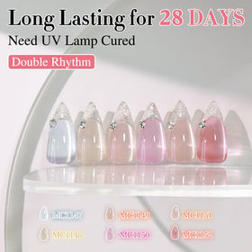 Double Rhythm Gel Nail Polish set with UV lamp