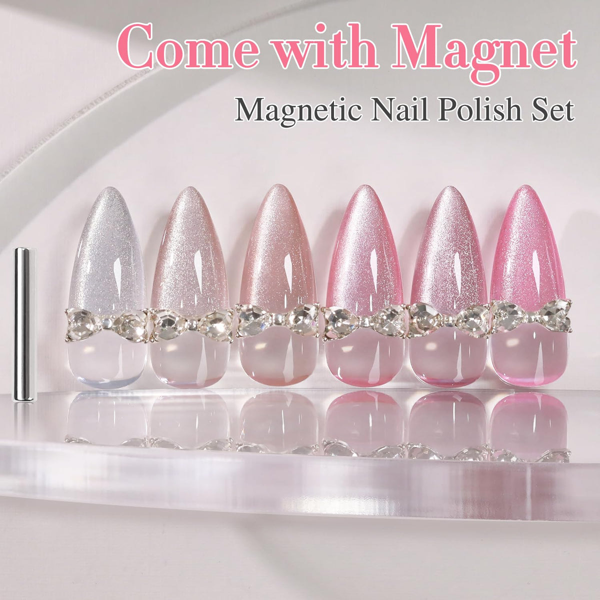 Double Rhythm Gel Nail Polish swatches on a nail wheel