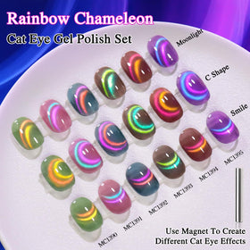 Double Rhythm Gel Nail Polish swatches on nails