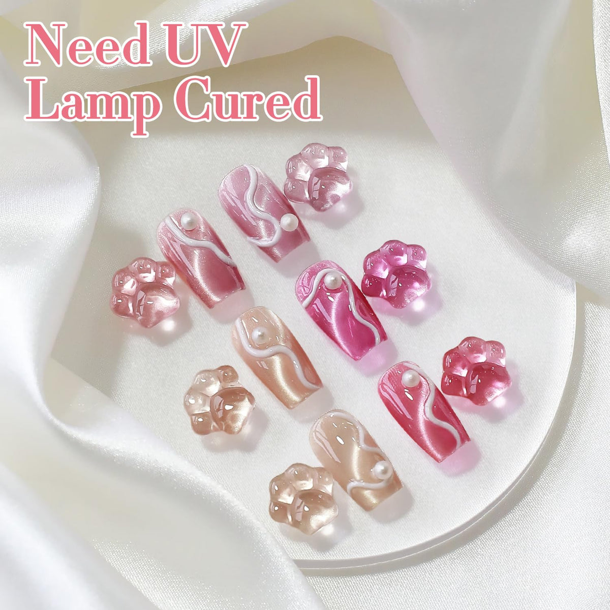 Double Rhythm Gel Nail Polish with glitter effect on nails