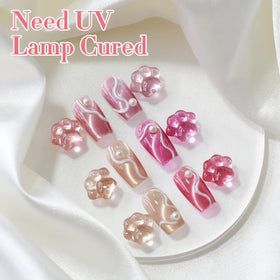 Double Rhythm Gel Nail Polish with glitter effect on nails