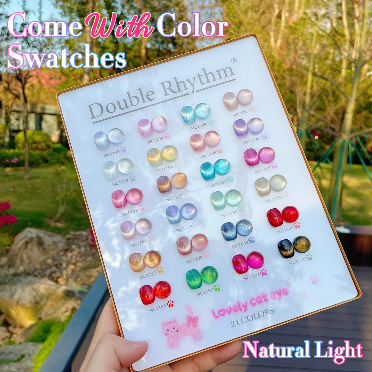 Double Rhythm gel nail polish with UV lamp