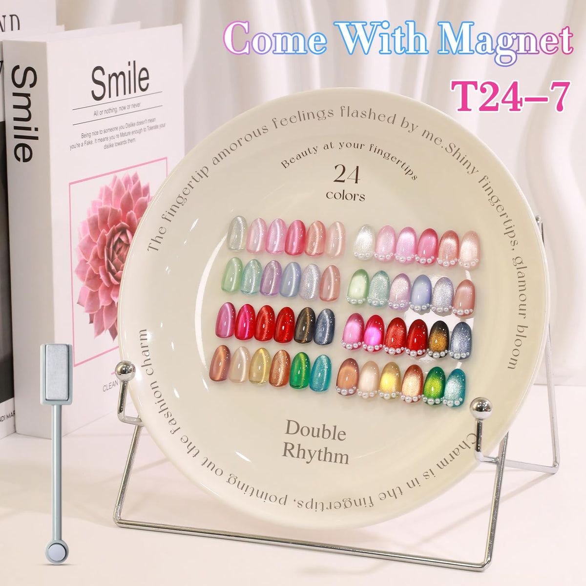 Double Rhythm gel polish application process