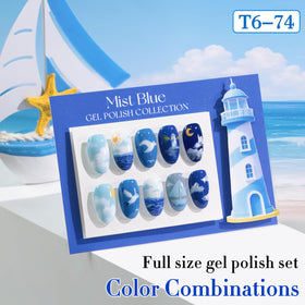 Double Rhythm gel polish application process on nails