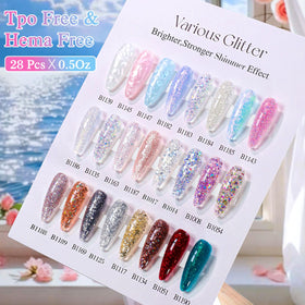 Double Rhythm gel polish application process with LED lamp
