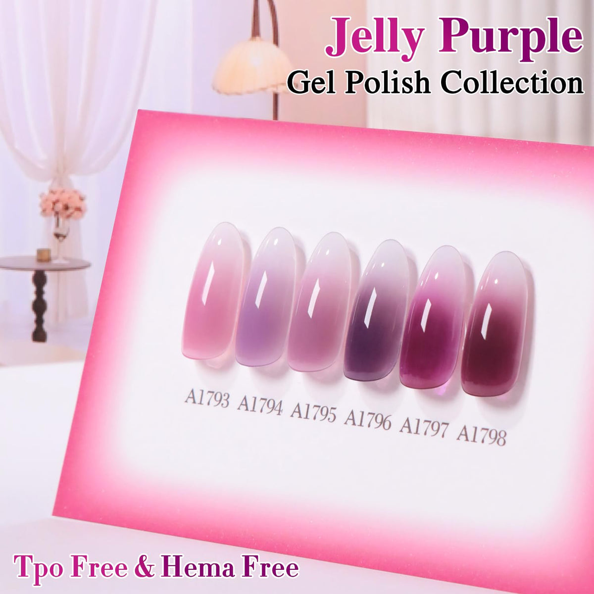 Double Rhythm Gel Polish application process with UV lamp
