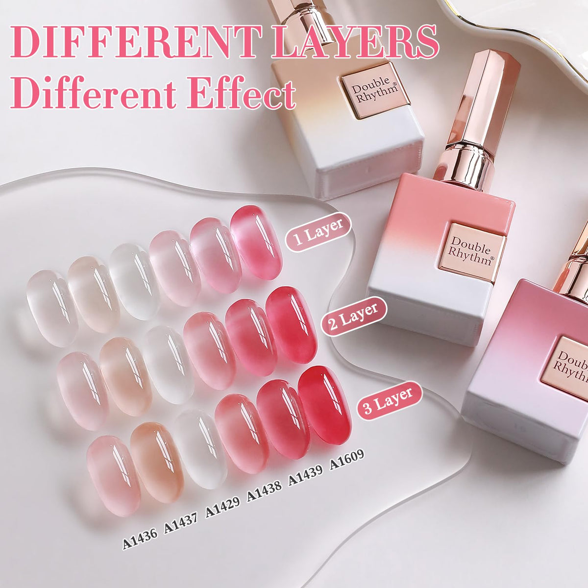 Double Rhythm Gel Polish bottle in Peach