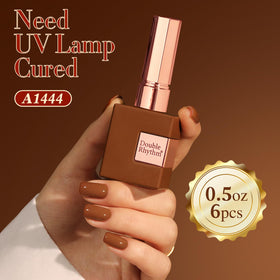 Double Rhythm Gel Polish bottle in pink shade