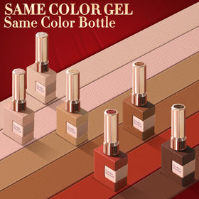 Double Rhythm Gel Polish bottle in red shade