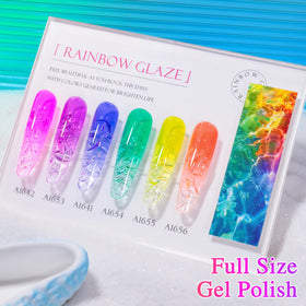 Double Rhythm gel polish bottle in vibrant pink