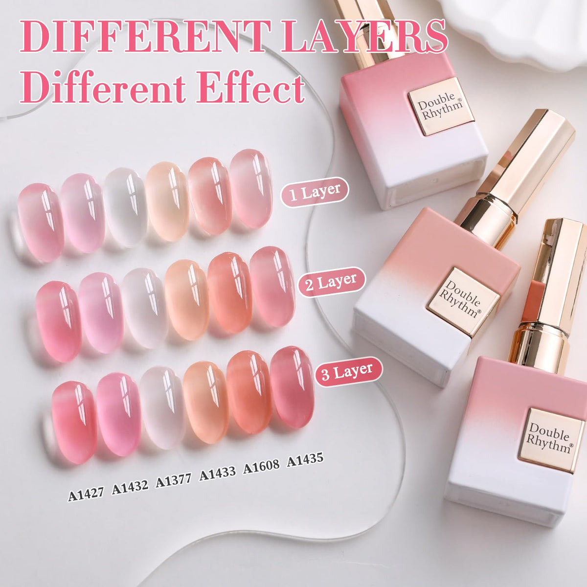 Double Rhythm Gel Polish bottle with applicator