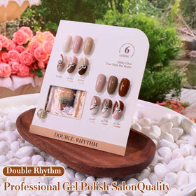 Double Rhythm Gel Polish bottle with brown shade