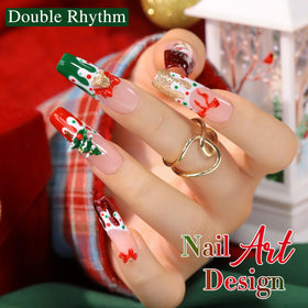 Double Rhythm gel polish bottle with brush close-up
