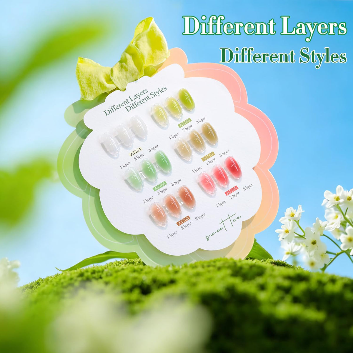Double Rhythm Gel Polish bottles arranged together