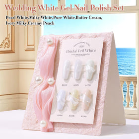 Double Rhythm gel polish bottles in a stylish arrangement