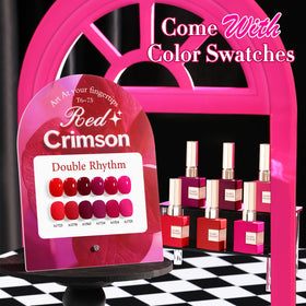 Double Rhythm Gel Polish bottles showing vibrant colours
