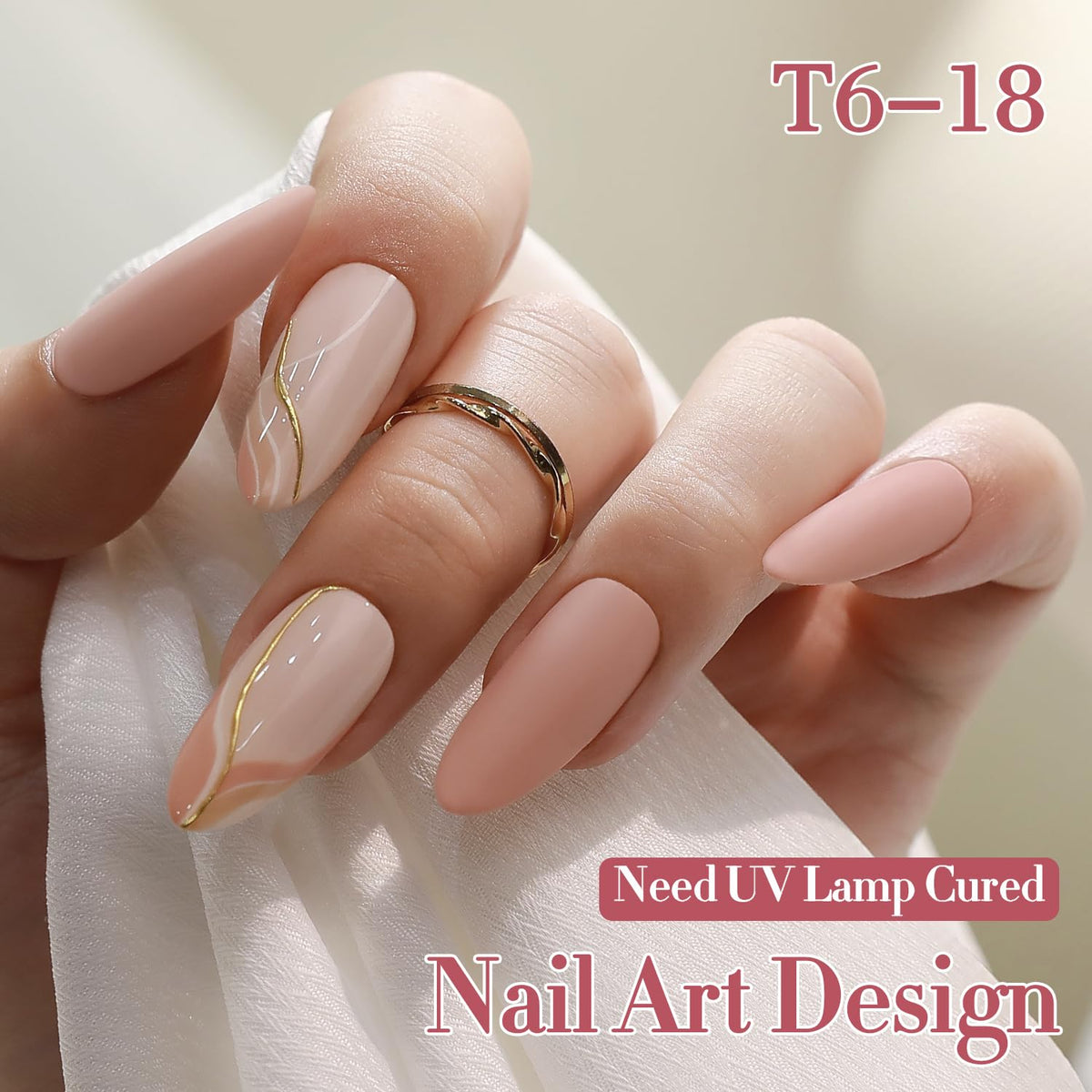 Double Rhythm gel polish in dark nude shade