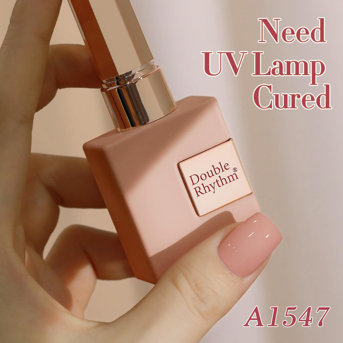Double Rhythm gel polish in light nude shade