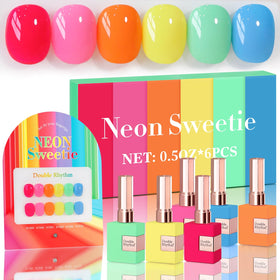 Double Rhythm Gel Polish Set 6 Pcs 15 ML front view